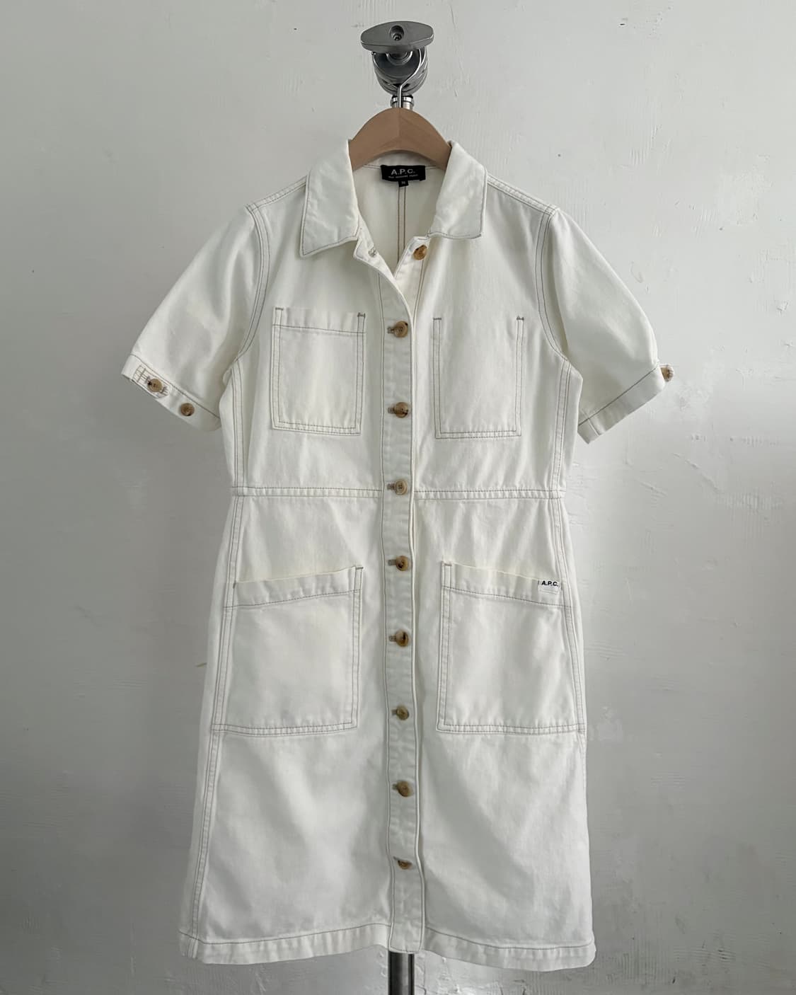 A.P.C. 아페쎄 도미닉 화이트 데님 원피스 상품이미지1