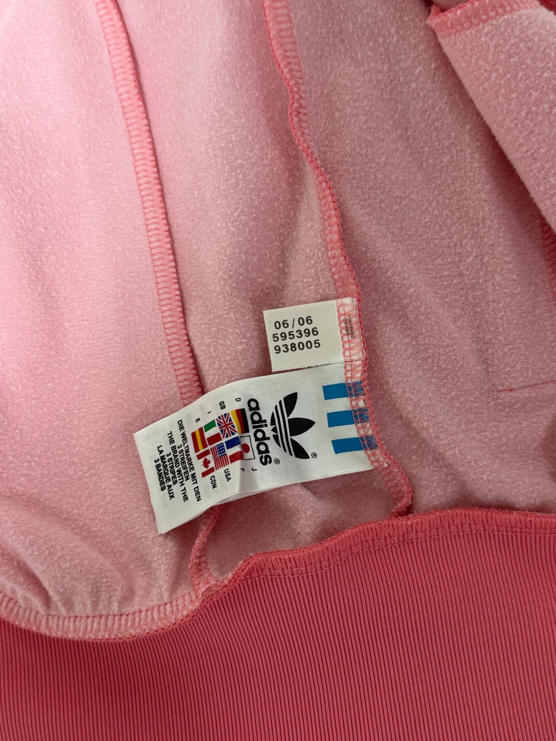 아디다스 딸기우유 핑크 세미크롭 져지 상품이미지5