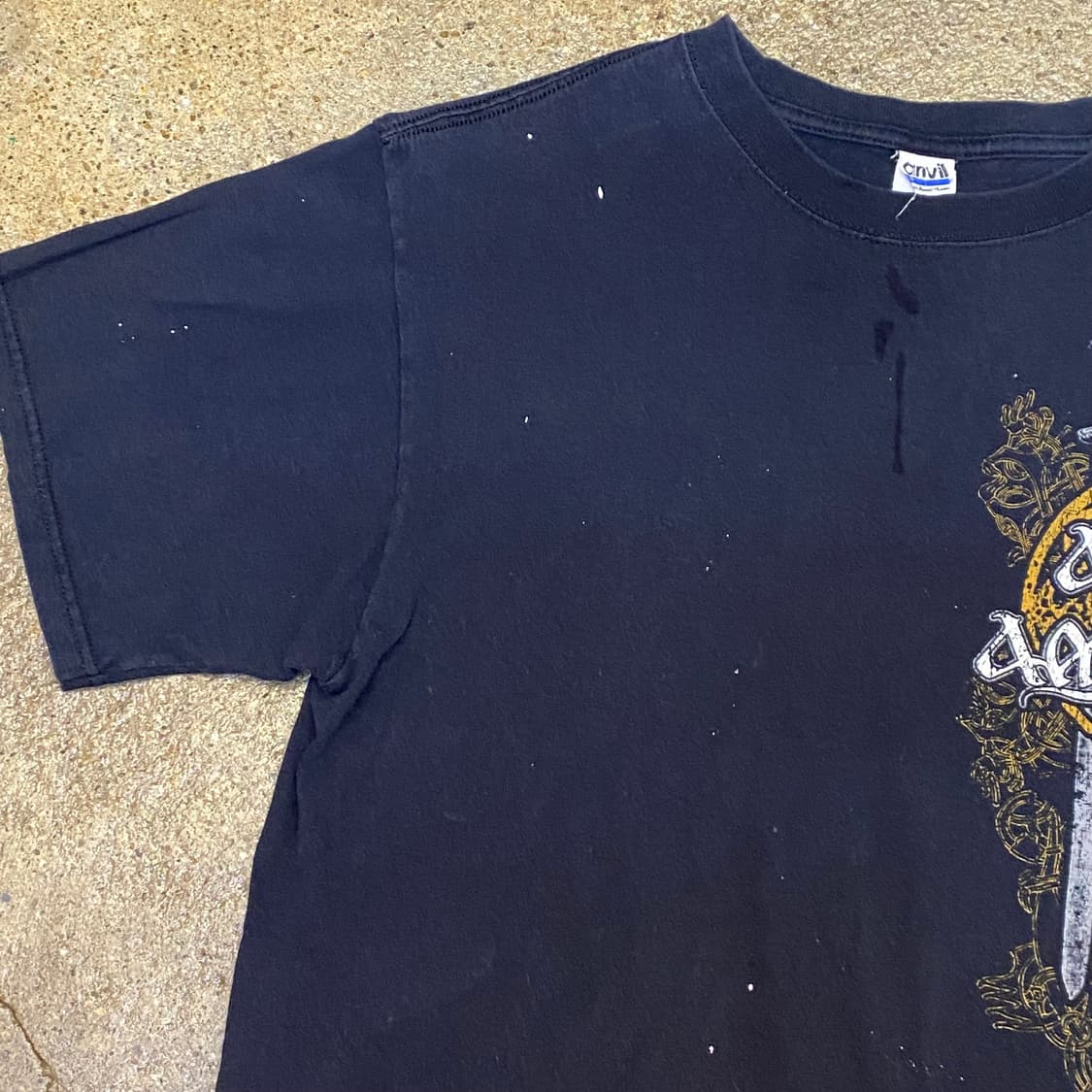 미국 빈티지 AMONAMARTH 로고 락티셔츠 반팔티 상품이미지5