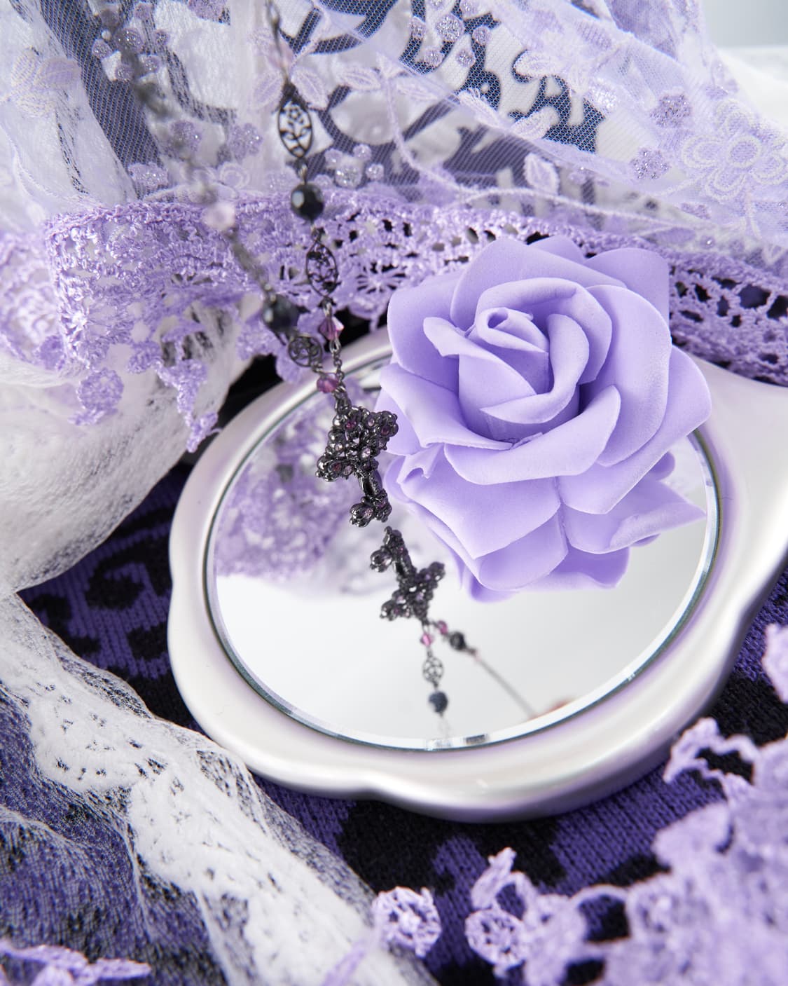 Anna sui 비즈 큐빅 시크릿 키 팬던트 목걸이 상품이미지1