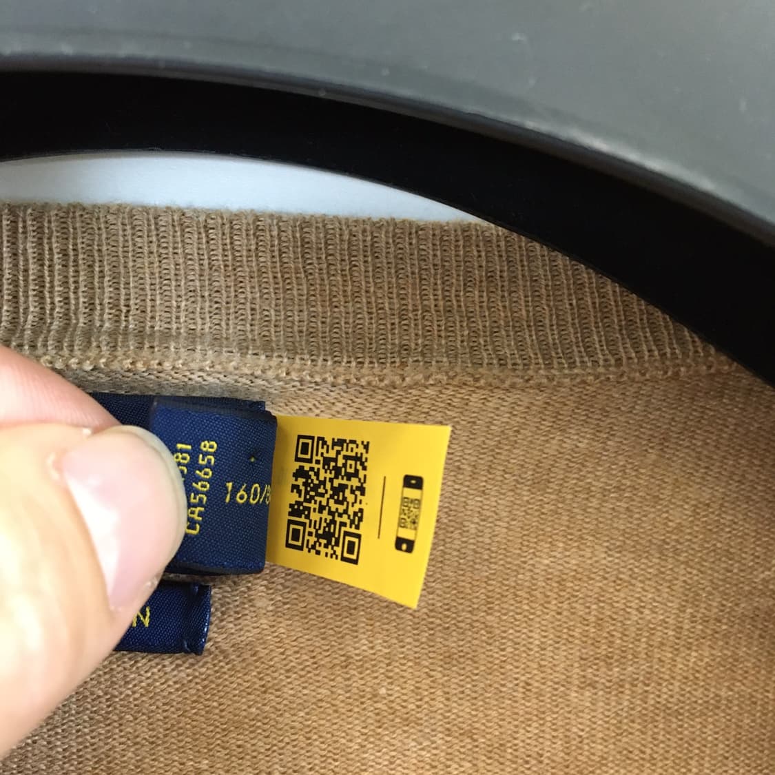 폴로 랄프로렌 QR백화점판 화이트포니 피마코튼 가디건 S  상품이미지6