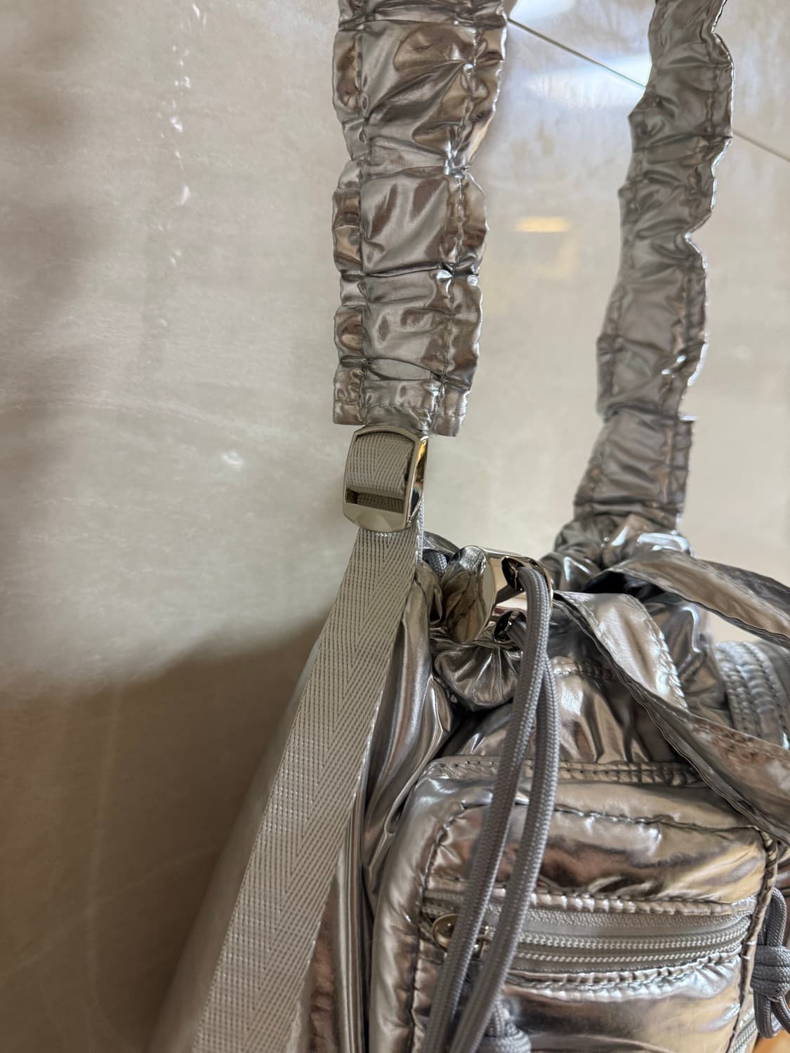 컨트롤프릭스 복조리백 크로스백 실버 상품이미지7