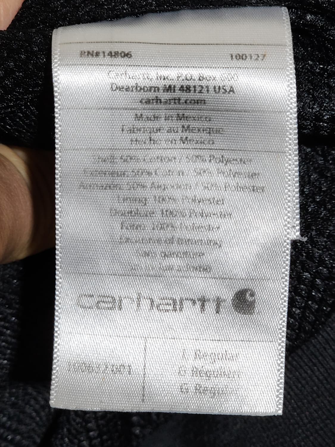 (XXL) 칼하트 써멀 후드집업 블랙 빅사이즈 티셔츠 아메카지  상품이미지6