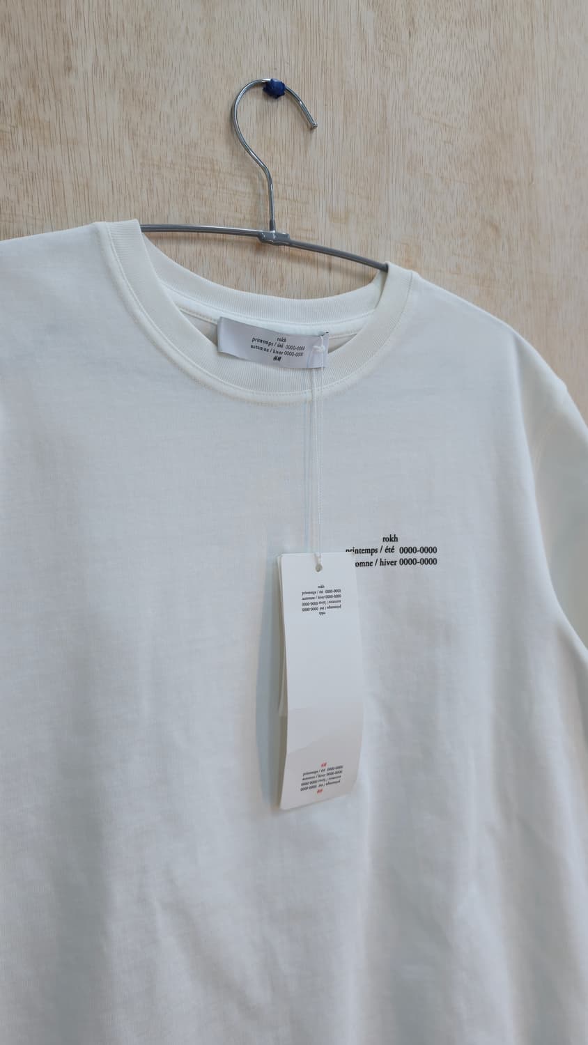 Rokh X h&m 티셔츠 화이트 s 상품이미지2