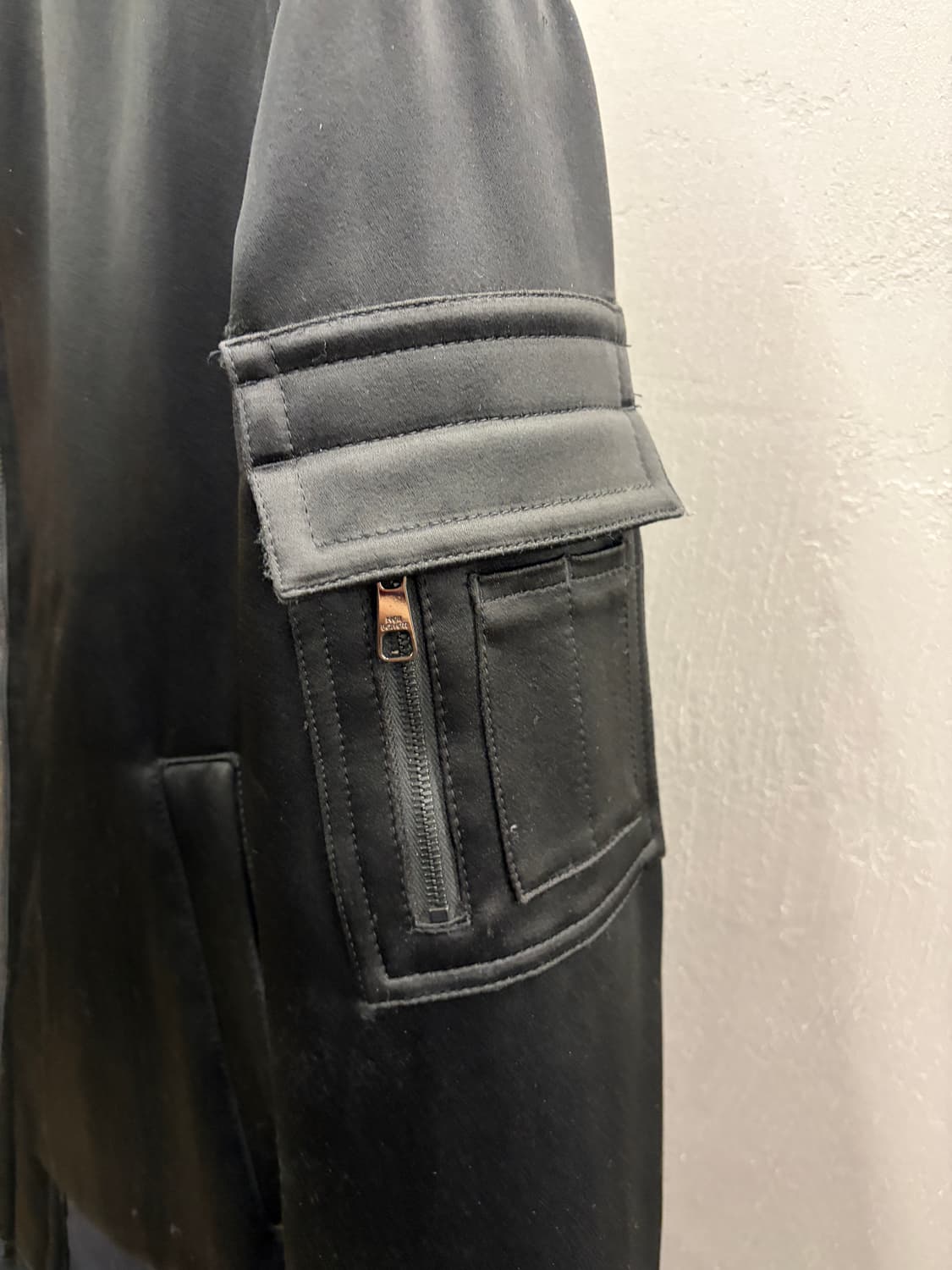 닐바렛 블랙 봄버 코트 46 상품이미지3