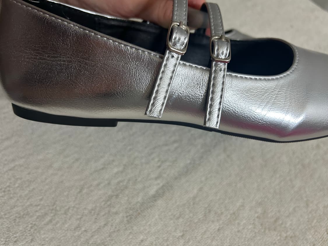 메리제인 실버 플랫슈즈(235mm) 상품이미지8