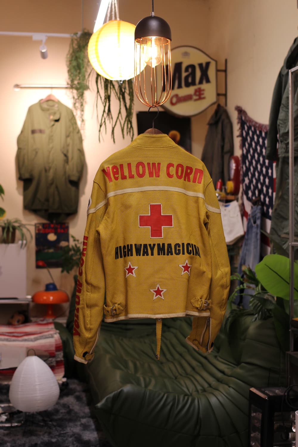 90s Yellow Corn racing jacket 상품이미지1