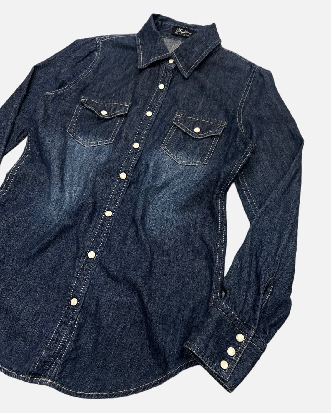 AZUL indigo western denim shirt 상품이미지3