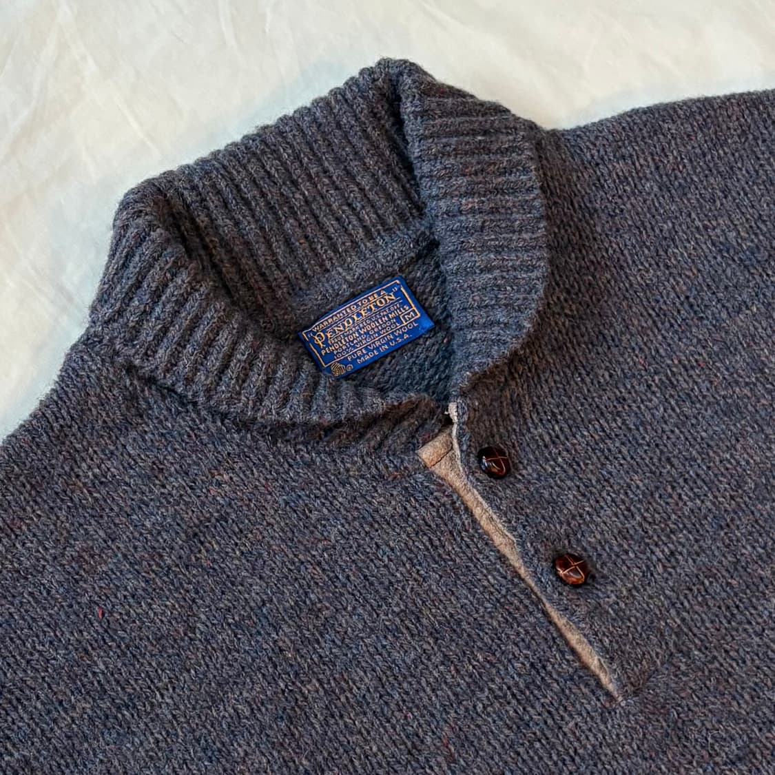 60s USA PENDLETON 숄칼라 울 스웨터(M /102-105) 상품이미지6
