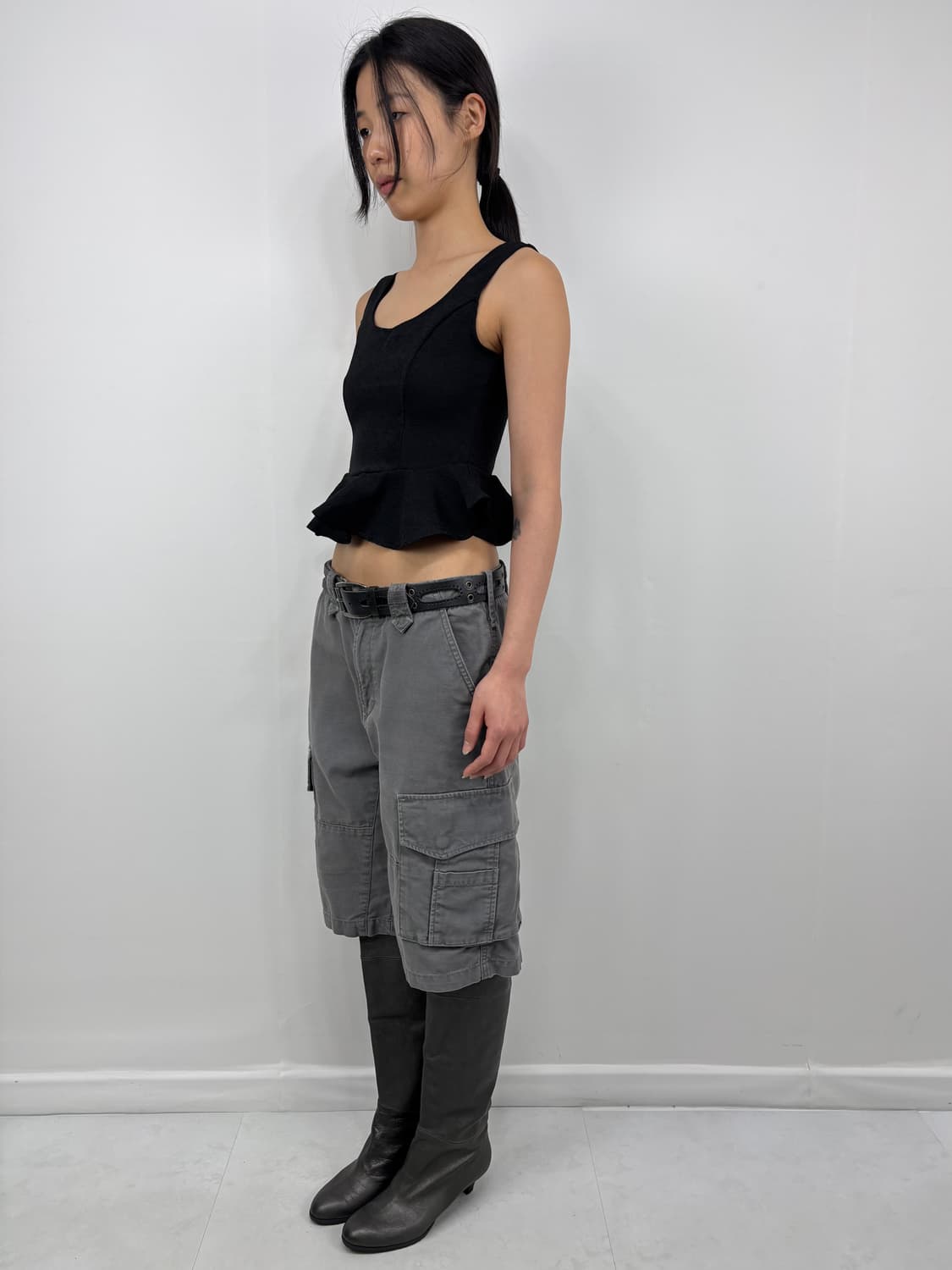 LEVIS CARGO SHORTS KHAKI GRAY 상품이미지4