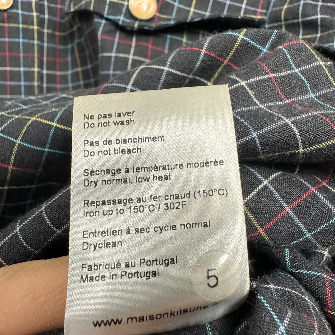 메종키츠네 폭스패치 체크셔츠 상품이미지6