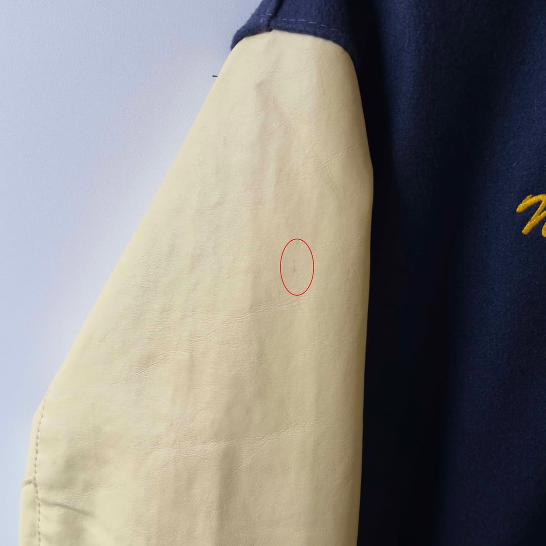 90s DeLong 드롱 레더 바시티 자켓 USA 상품이미지4