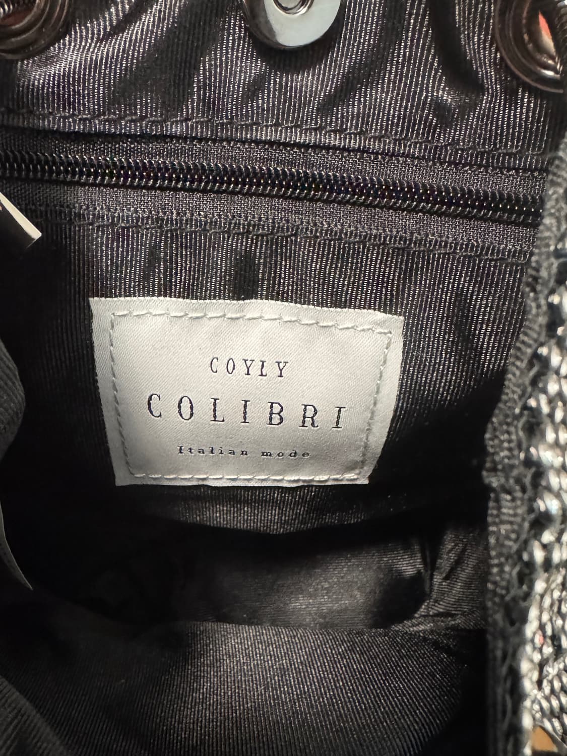 블랙 스팽글 미니백 (새상품) Italian made 상품이미지5