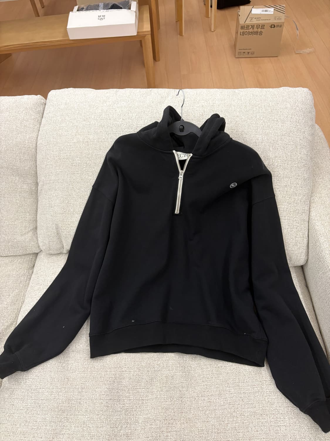 렉토 하프집업후디 상품이미지1