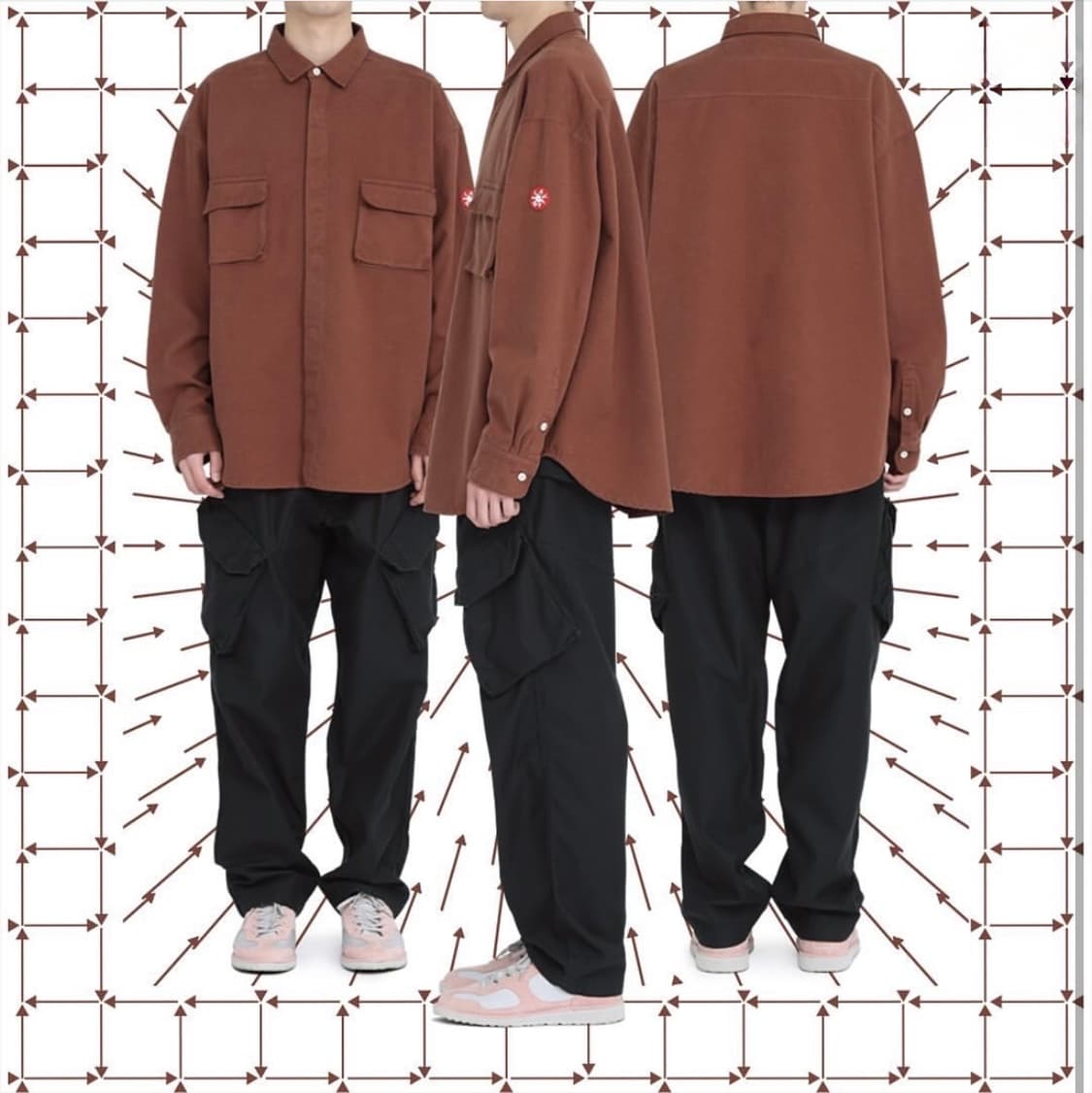 Fw24 카브엠트 플라넬 빅 셔츠 상품이미지10