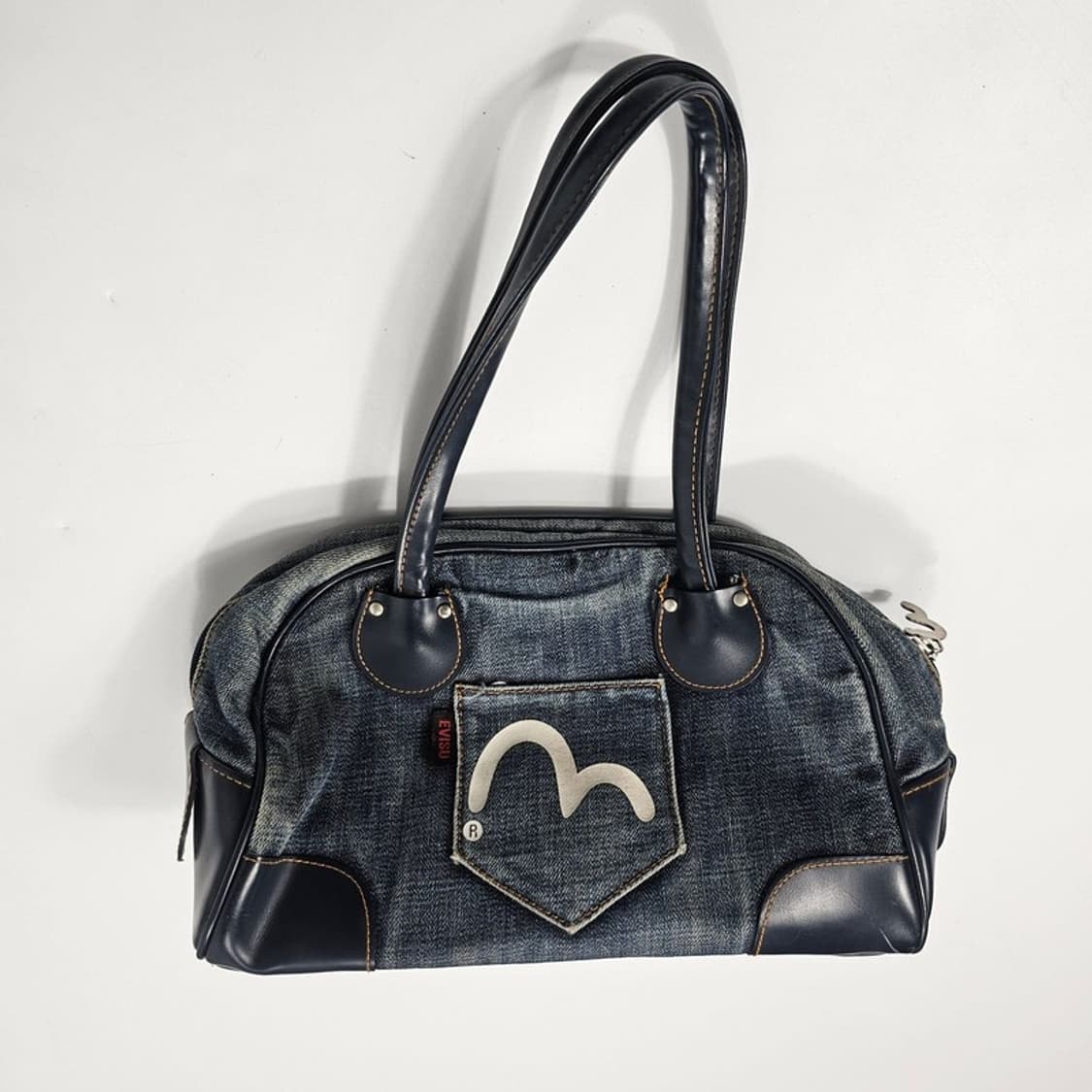 에비수 빈티지 데님 숄더 상품이미지3