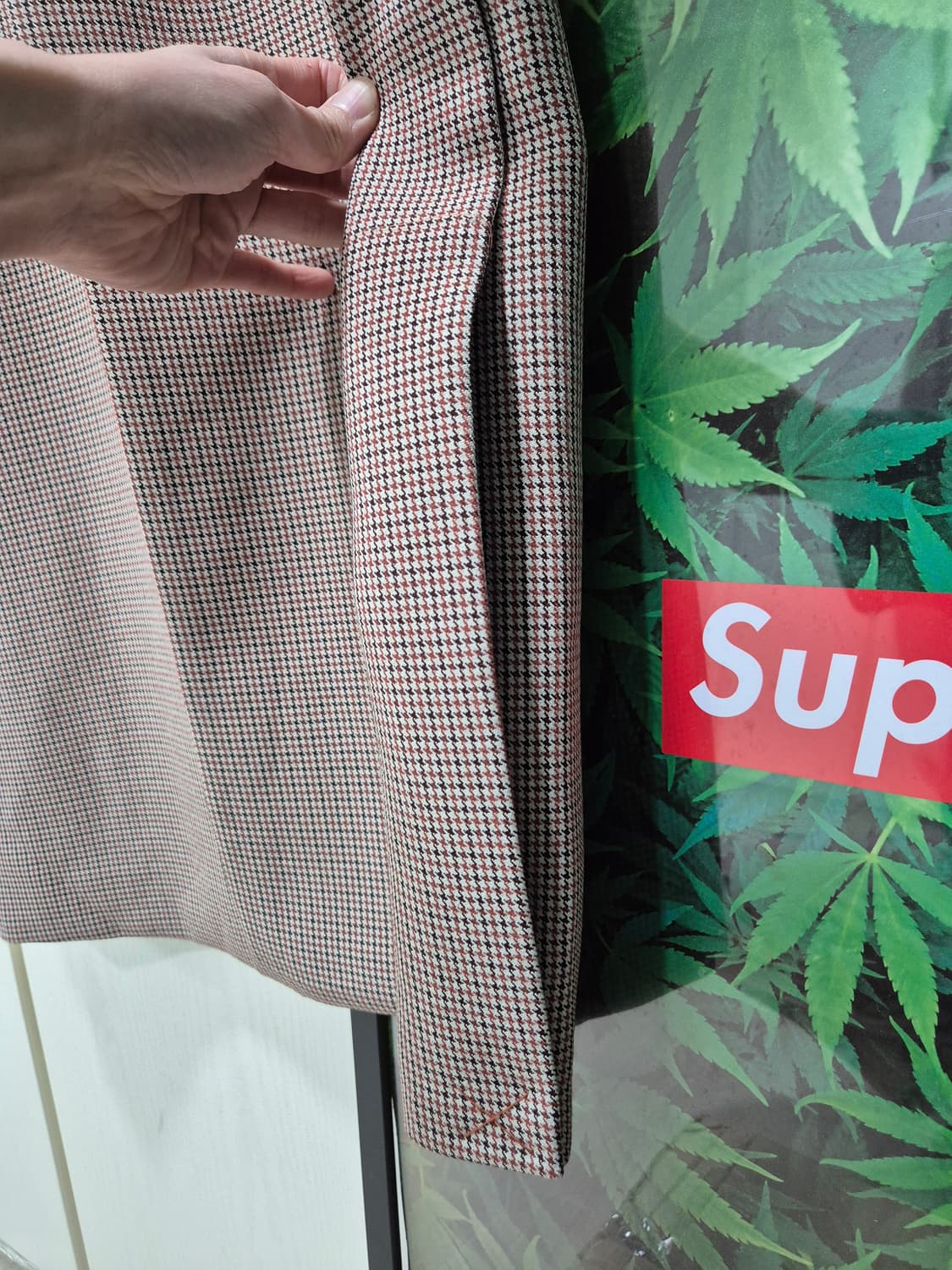 NAIN 체크 벨트 롱 코트 상품이미지7