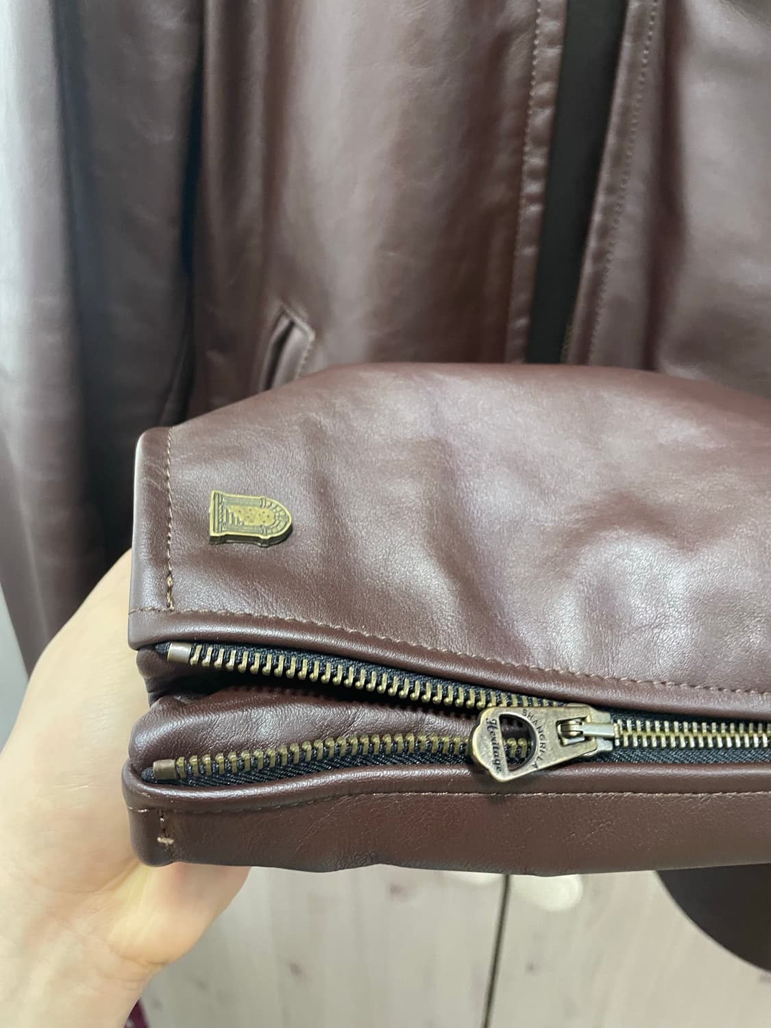 샹그릴라헤리티지 가죽자켓 M 상품이미지5