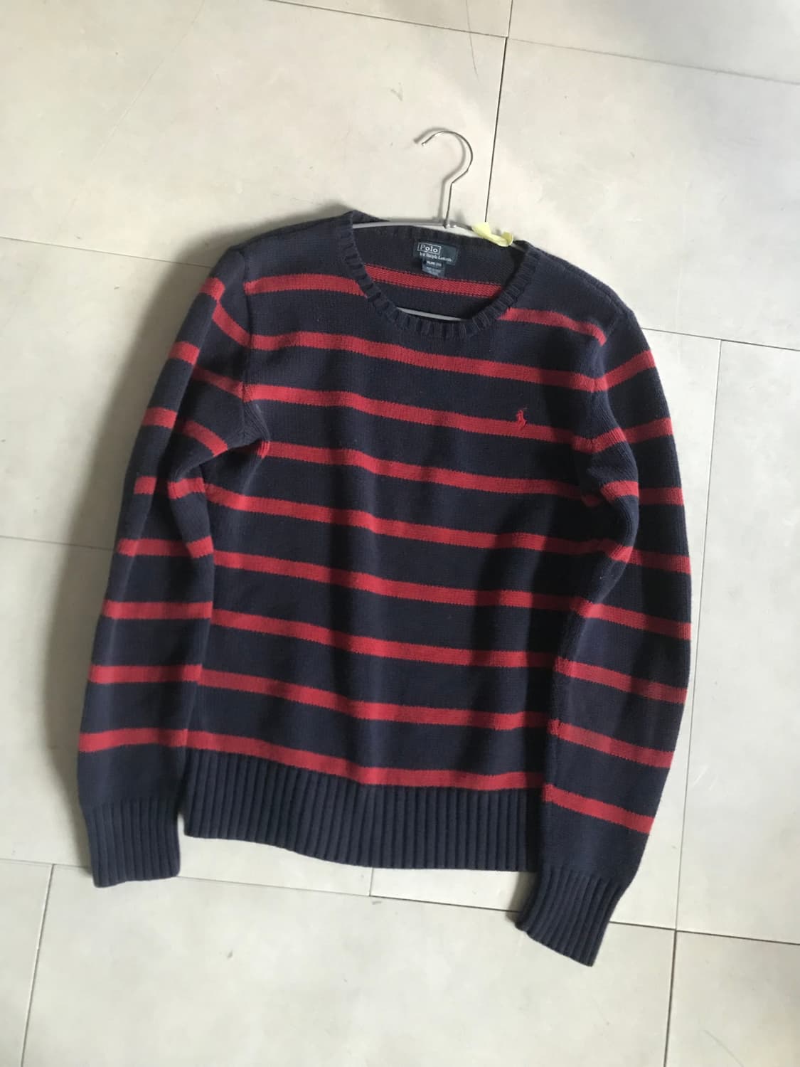 폴로 스트라이프 엘보패치 니트 상품이미지9