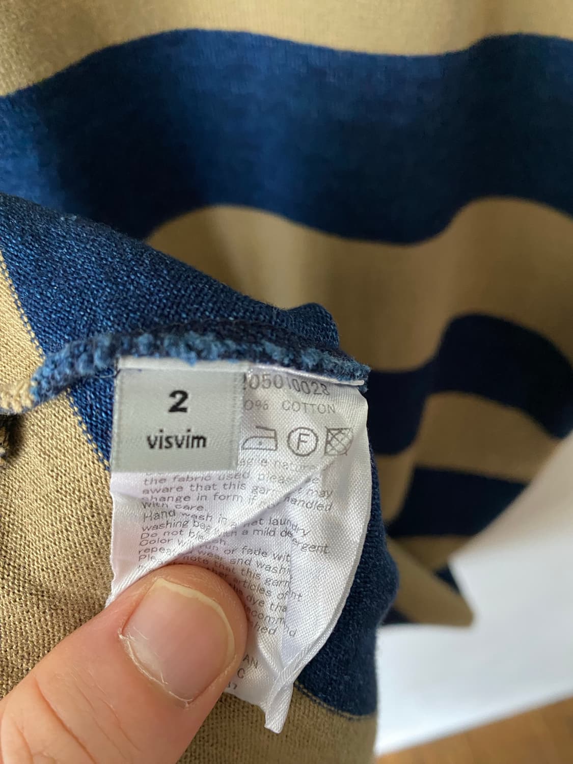 visvim 비즈빔 와이드 보더 스트라이프 반팔 상품이미지6