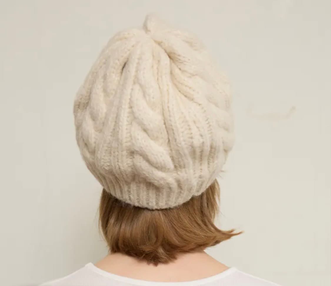 펀프롬펀 CABLE KNIT BERET 상품이미지3