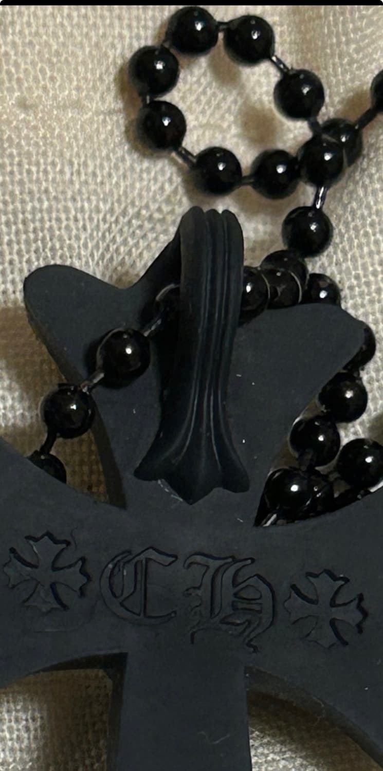 크롬하츠 20주년 아오야마 실리콘목걸이 블랙 상품이미지2