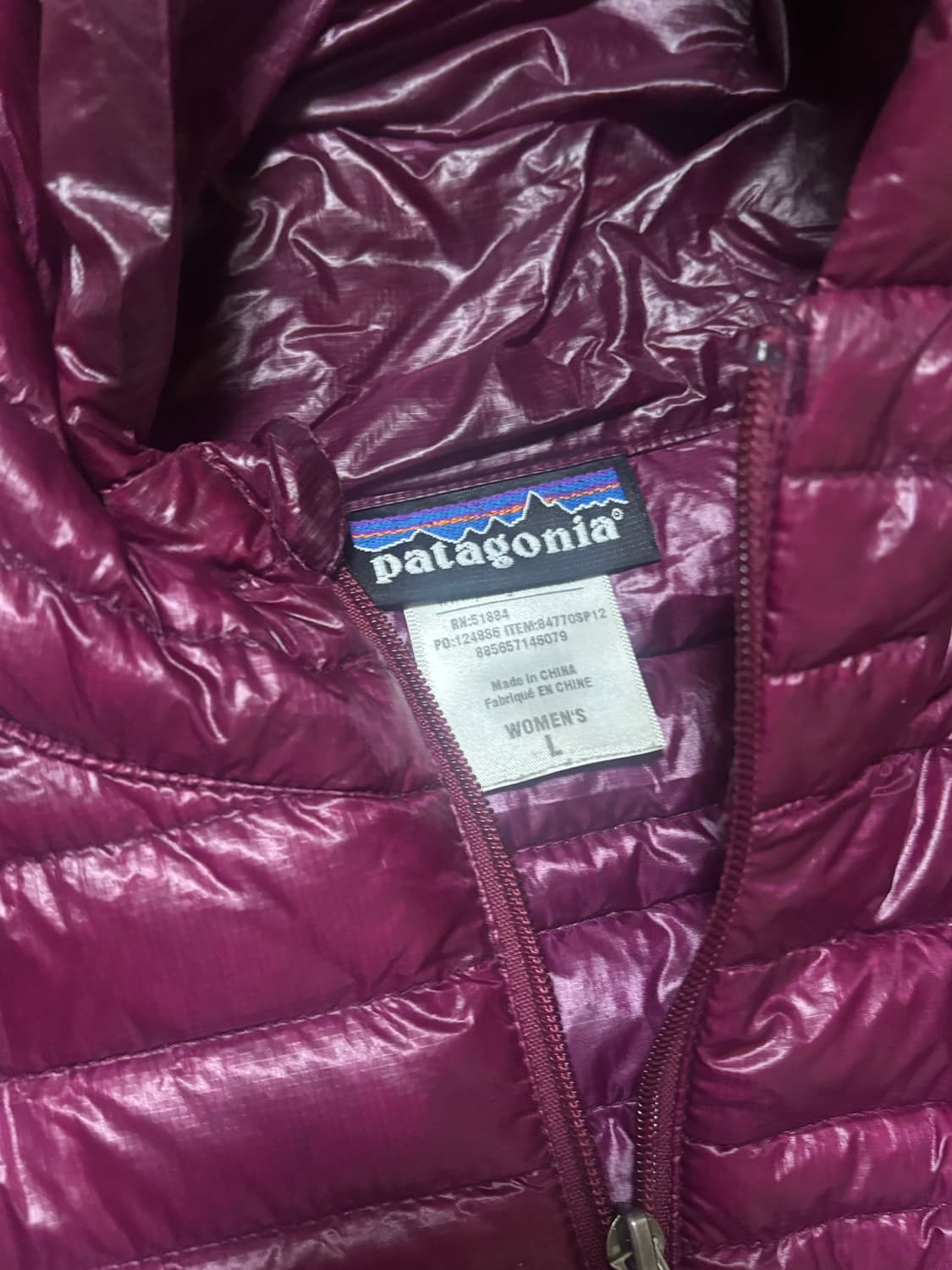 파타고니아 경량패딩 우먼즈 L 상품이미지4