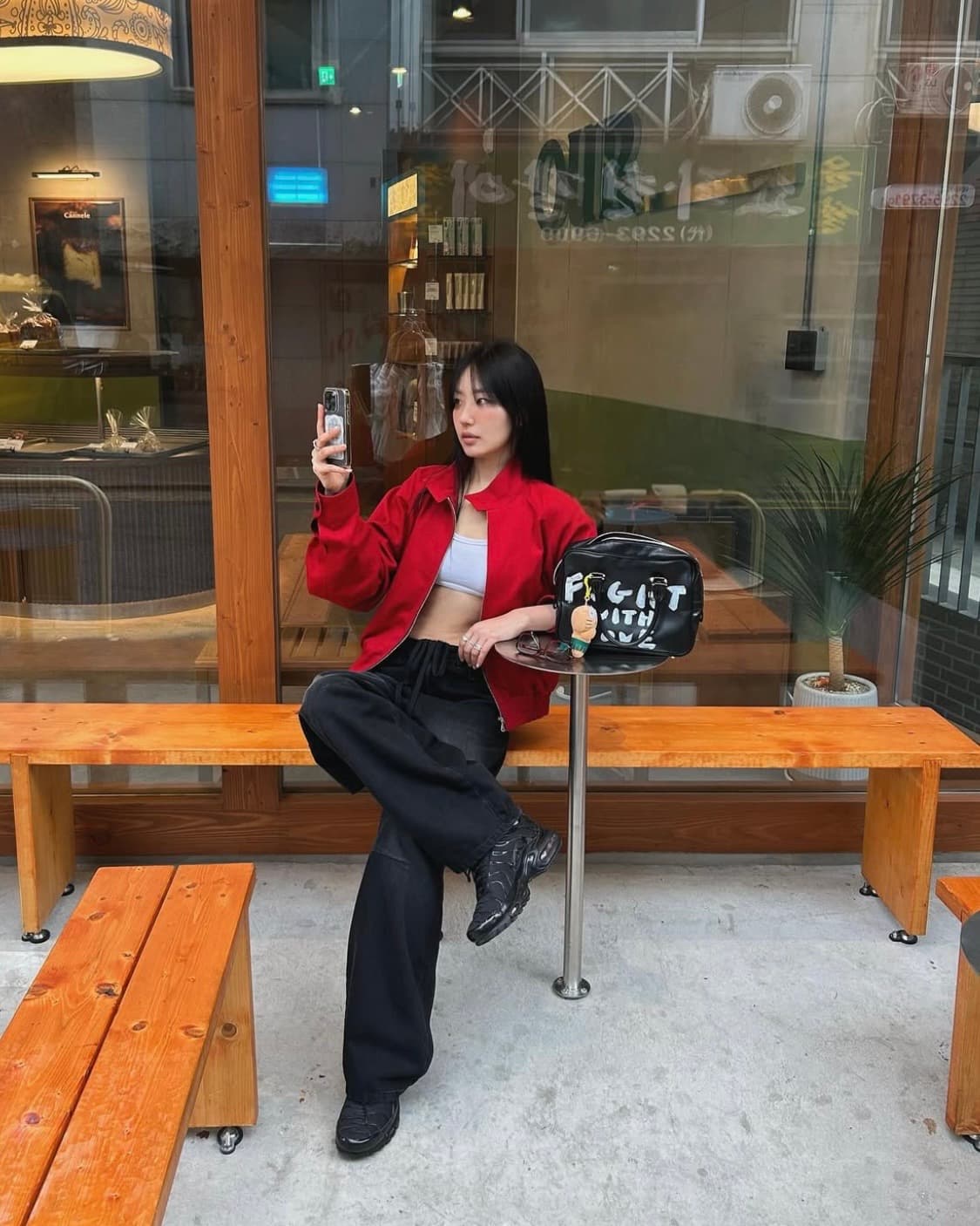 세이스라 saysra 스트링 워시드 데님 팬츠 블랙 상품이미지8