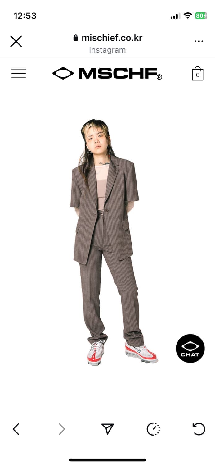 미스치프 스트라이프 셋업 상품이미지1