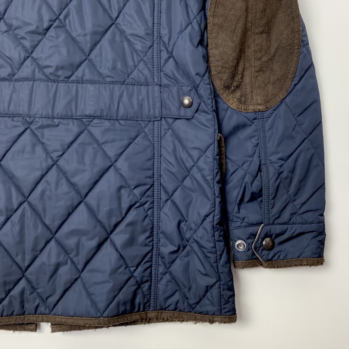 [95/정품] 빈폴 헤링본 배색 집업 퀼팅 점퍼 상품이미지8