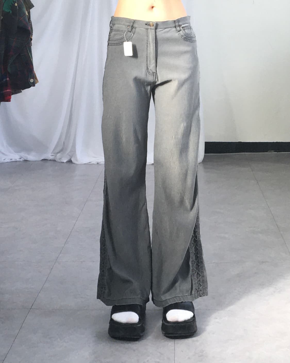 Side line point cotton pants 상품이미지1