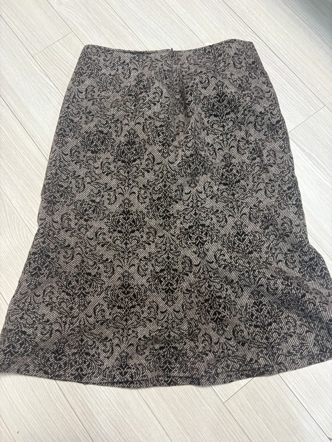 Vintage 브라운 미디 기장 스커트 상품이미지2