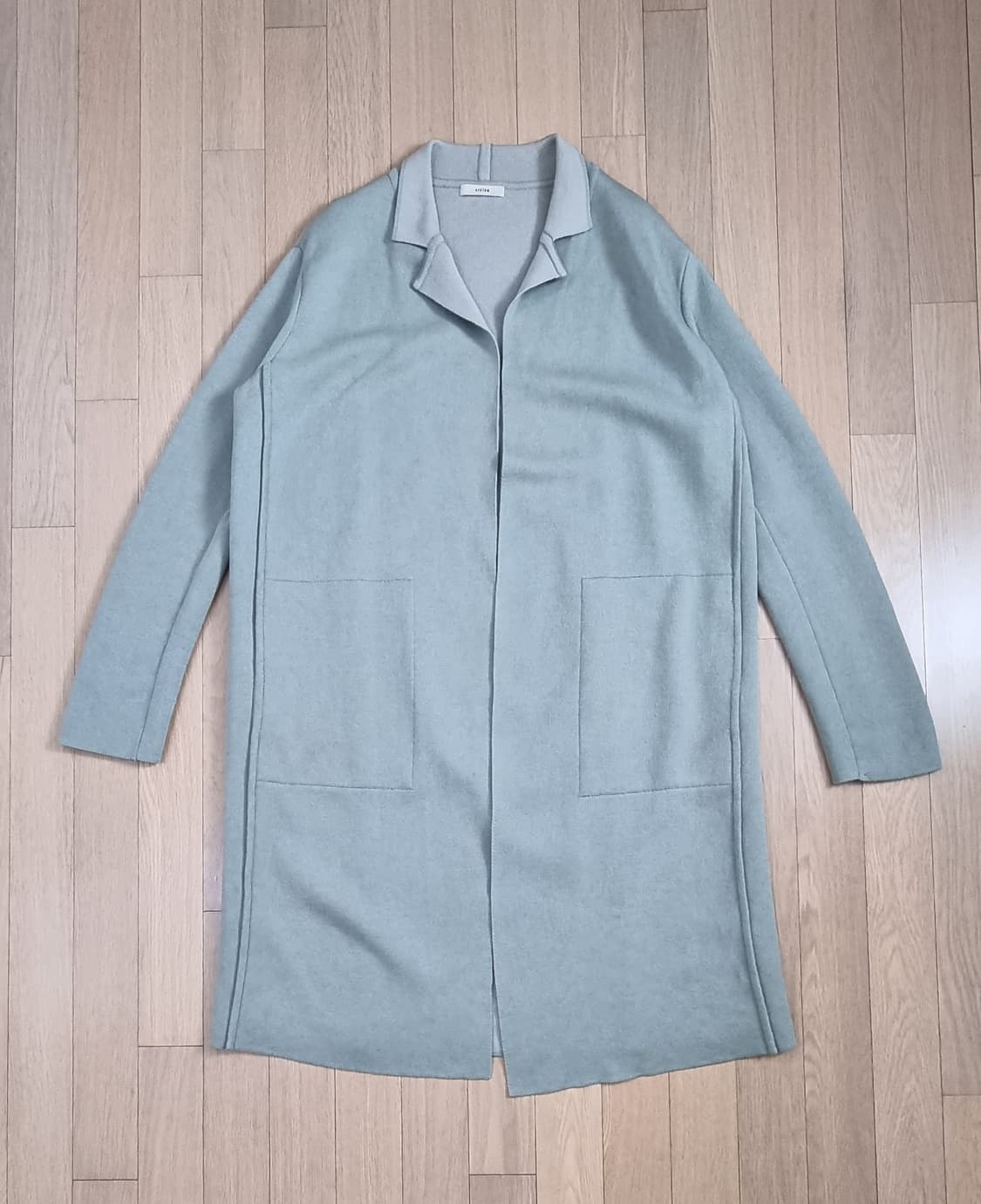 시스템 울 100 버튼리스 롱 가디건 F _ 여성 상품이미지1