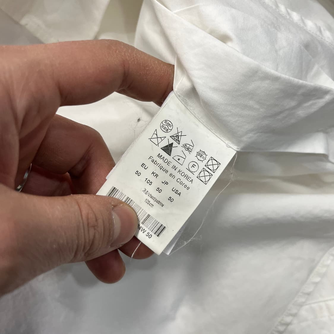 솔리드옴므 백로고 셔츠 상품이미지9