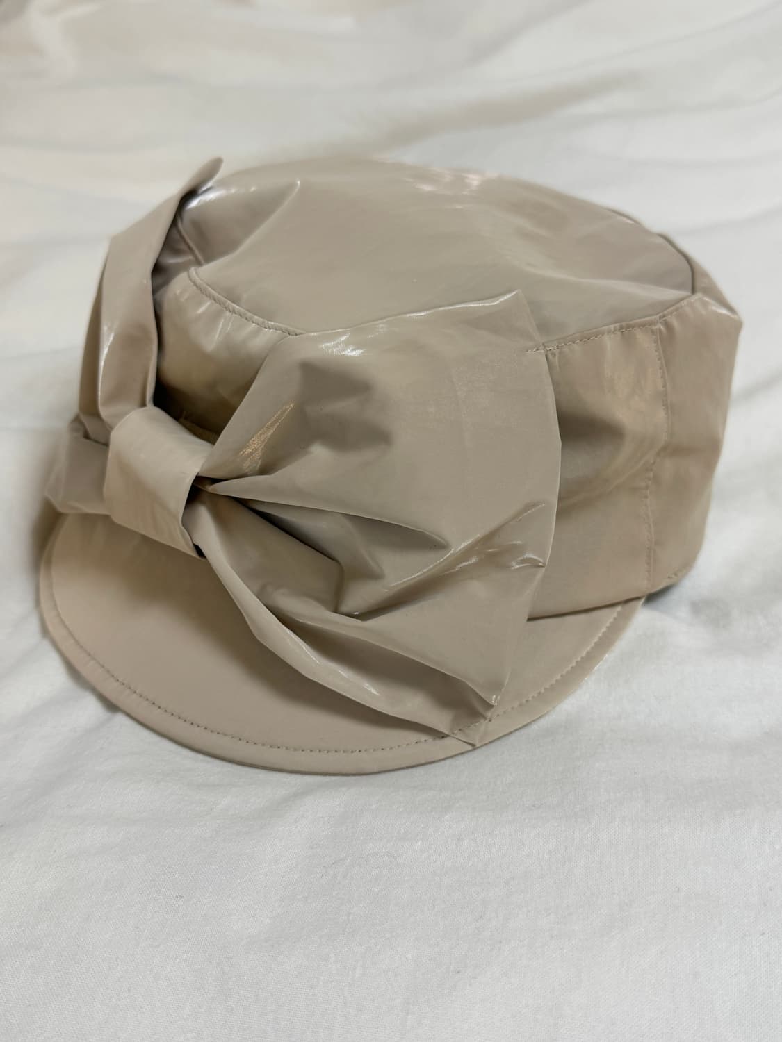 어썸니즈) BELLBOY CAP RIBBON BEIGE 상품이미지5