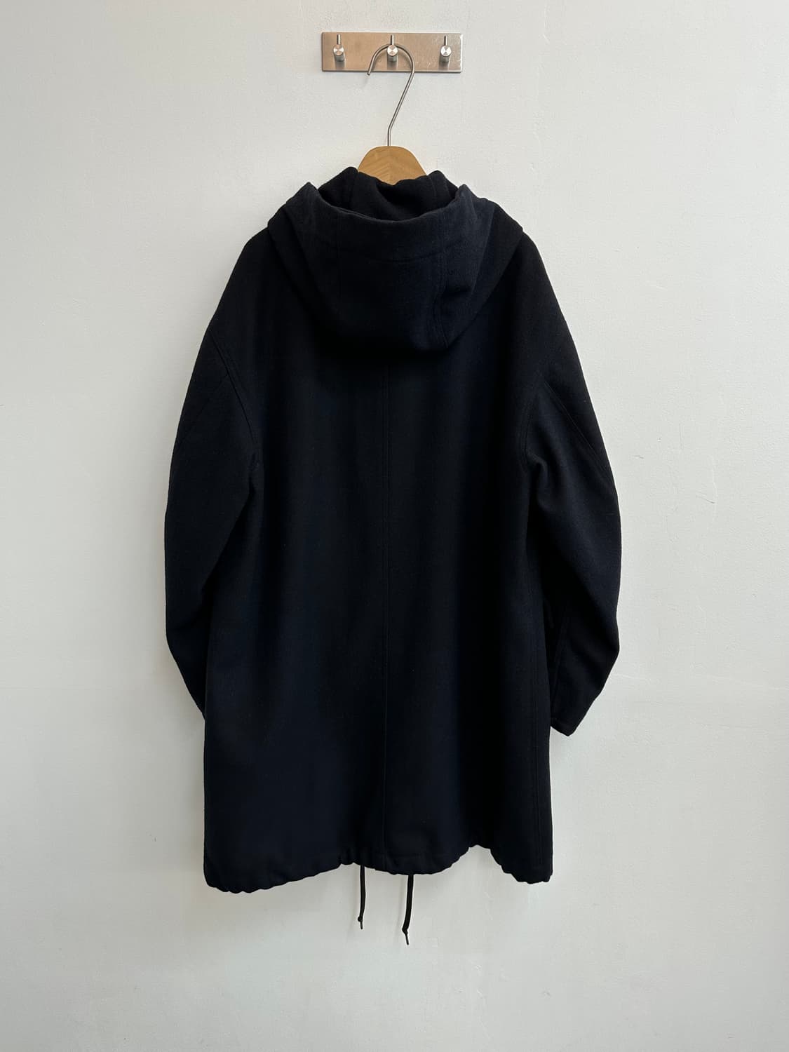 BeAMS 빔즈 울 모즈 코트 M-51 M-65 후드 다크 네이비 m 상품이미지6