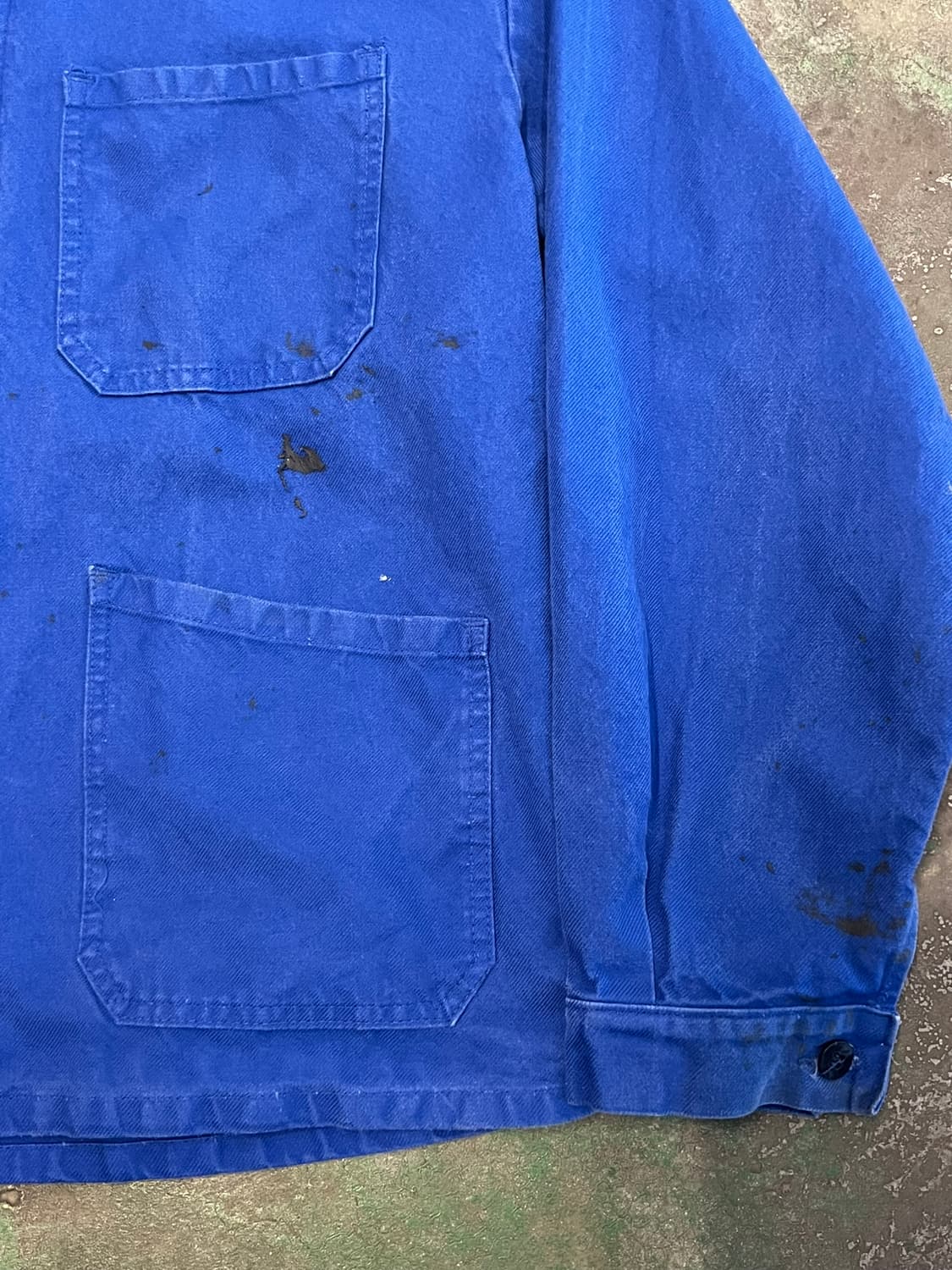 [XL] 프렌치 워크 자켓 블루 초어자켓 빈티지 워크웨어 상품이미지7