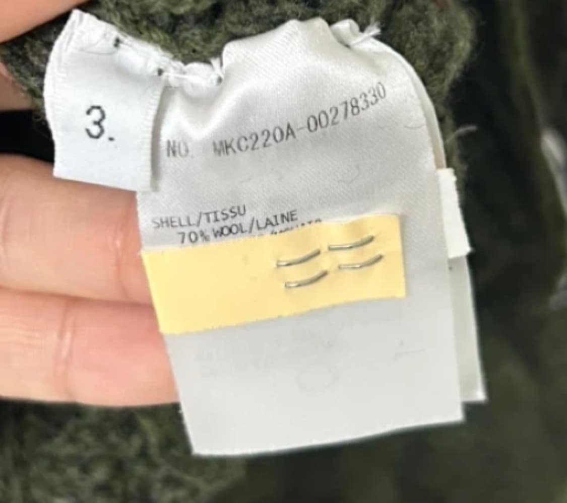 톰브라운 23fw 모헤어 사선완장 가디건(3/딥카키/정품) 상품이미지9