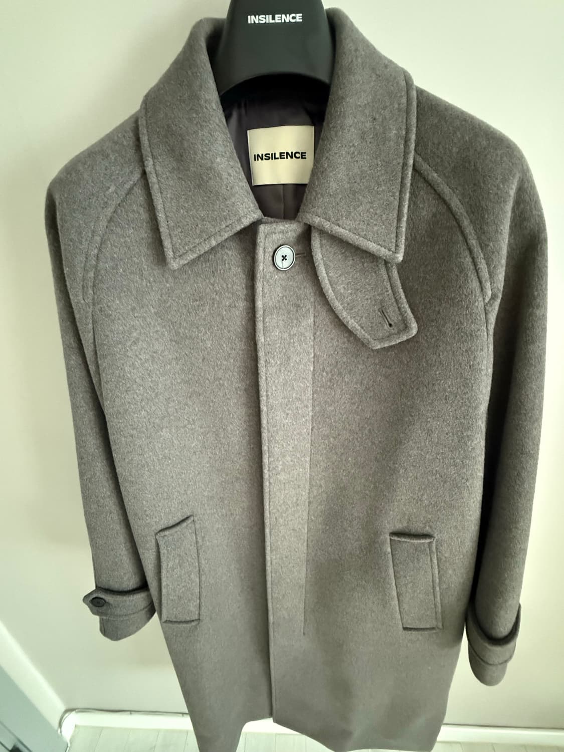 인사일런스 마펠 캐시미어 발마칸 코트 mud grey m사이즈  상품이미지2
