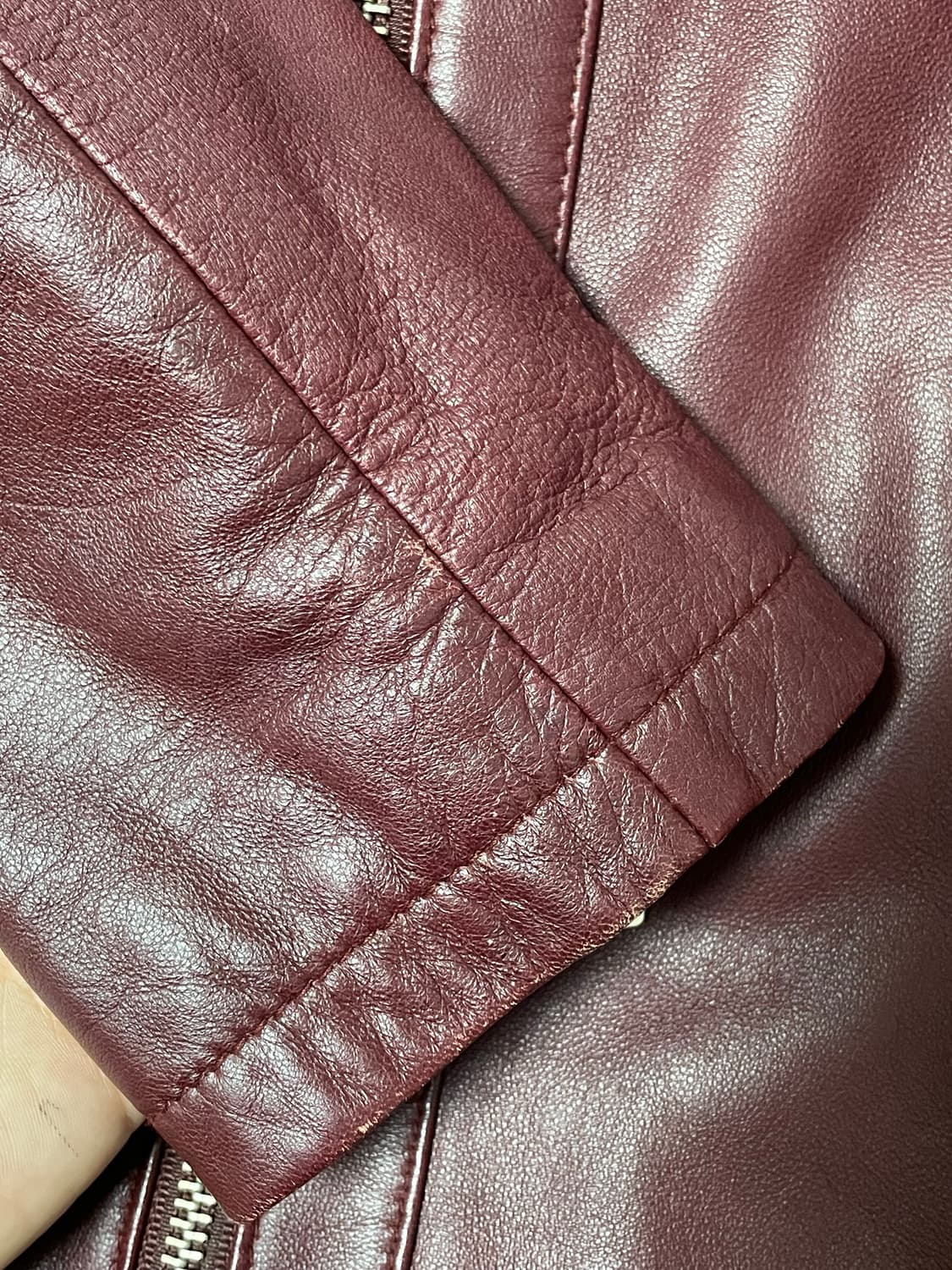 Gabba 양가죽 자켓 버건디 상품이미지7