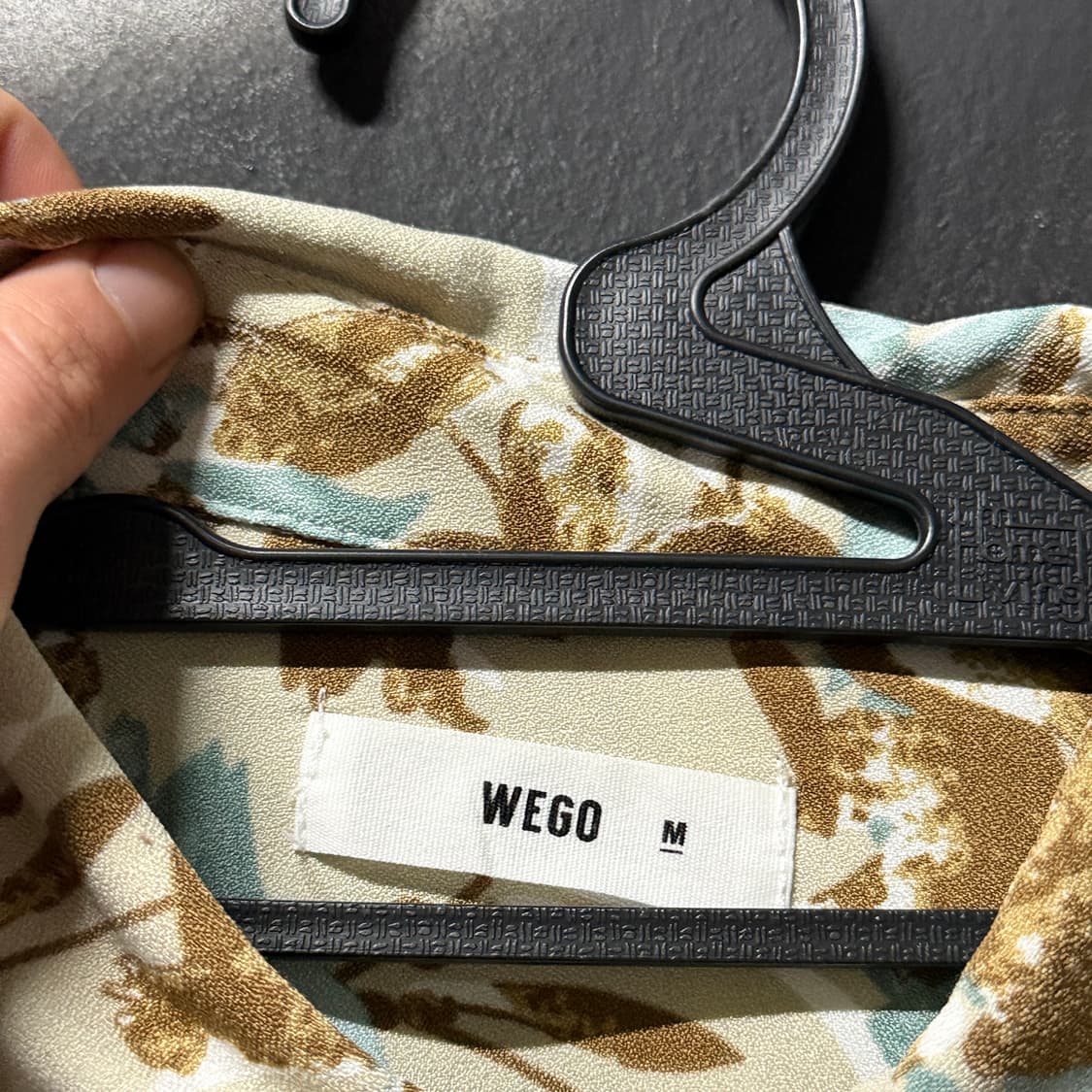 VTG 빈티지 리프 플라워 패턴 반팔 셔츠 상품이미지5