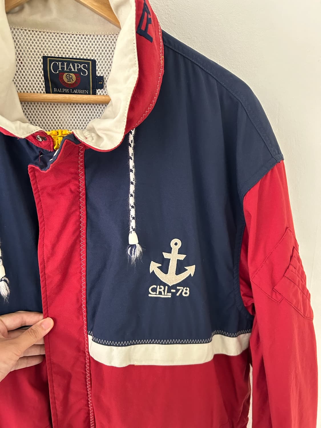 90's  vtg Chaps Ralph Lauren Windbreaker 상품이미지4