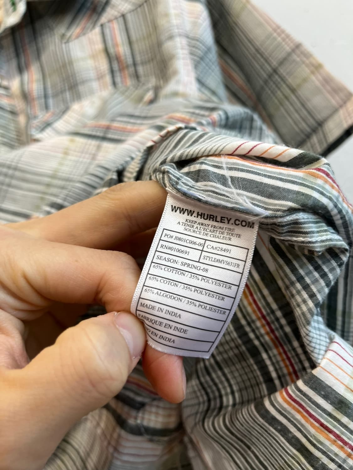 Hurley 웨스턴 반팔 셔츠  상품이미지7