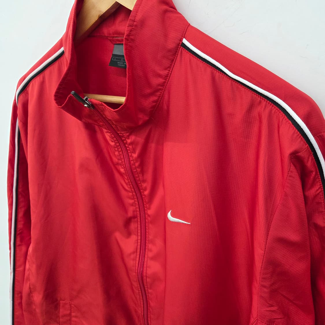 나이키 레드 바람막이 트랙 자켓 남L 상품이미지6