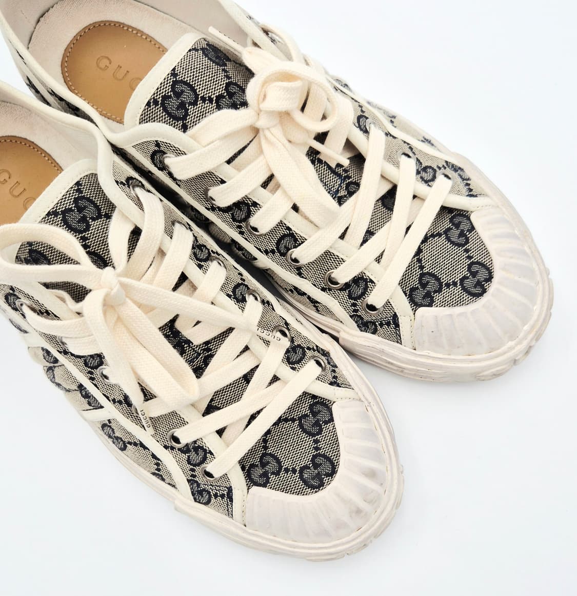 구찌 캔버스 로우탑 남성 스니커즈 7 1/2 상품이미지8