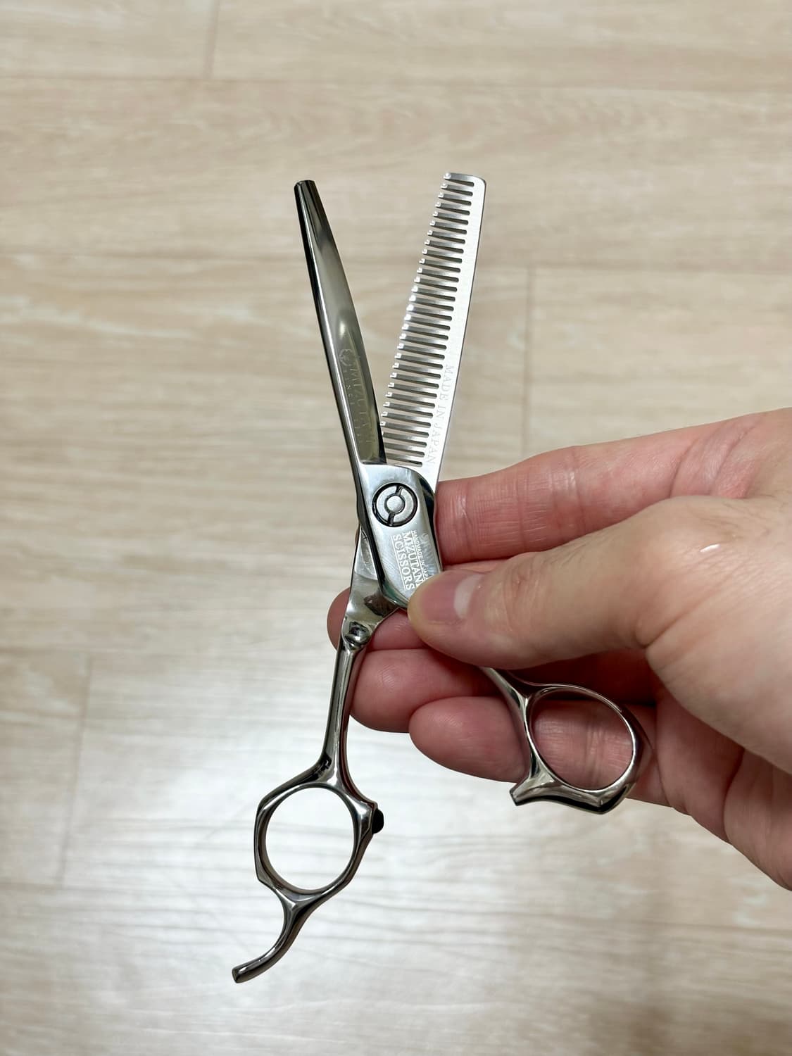 미쯔다니 솔리드 미용가위 틴닝가위 30발 1홈 미즈타니 상품이미지8