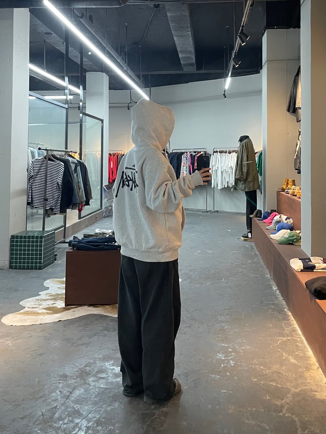 스투시 베이직 로고 기모 후드티 H2059 상품이미지1