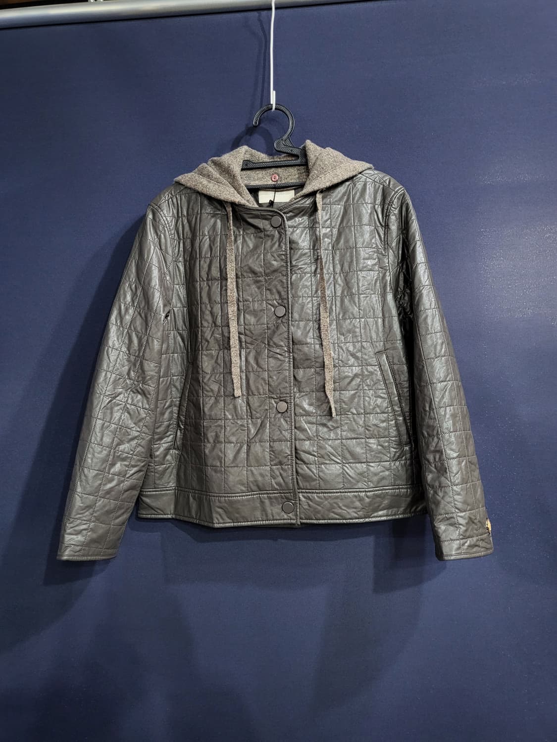 ROOM9 합성가죽 퀼팅후드자켓(새상품) 상품이미지1