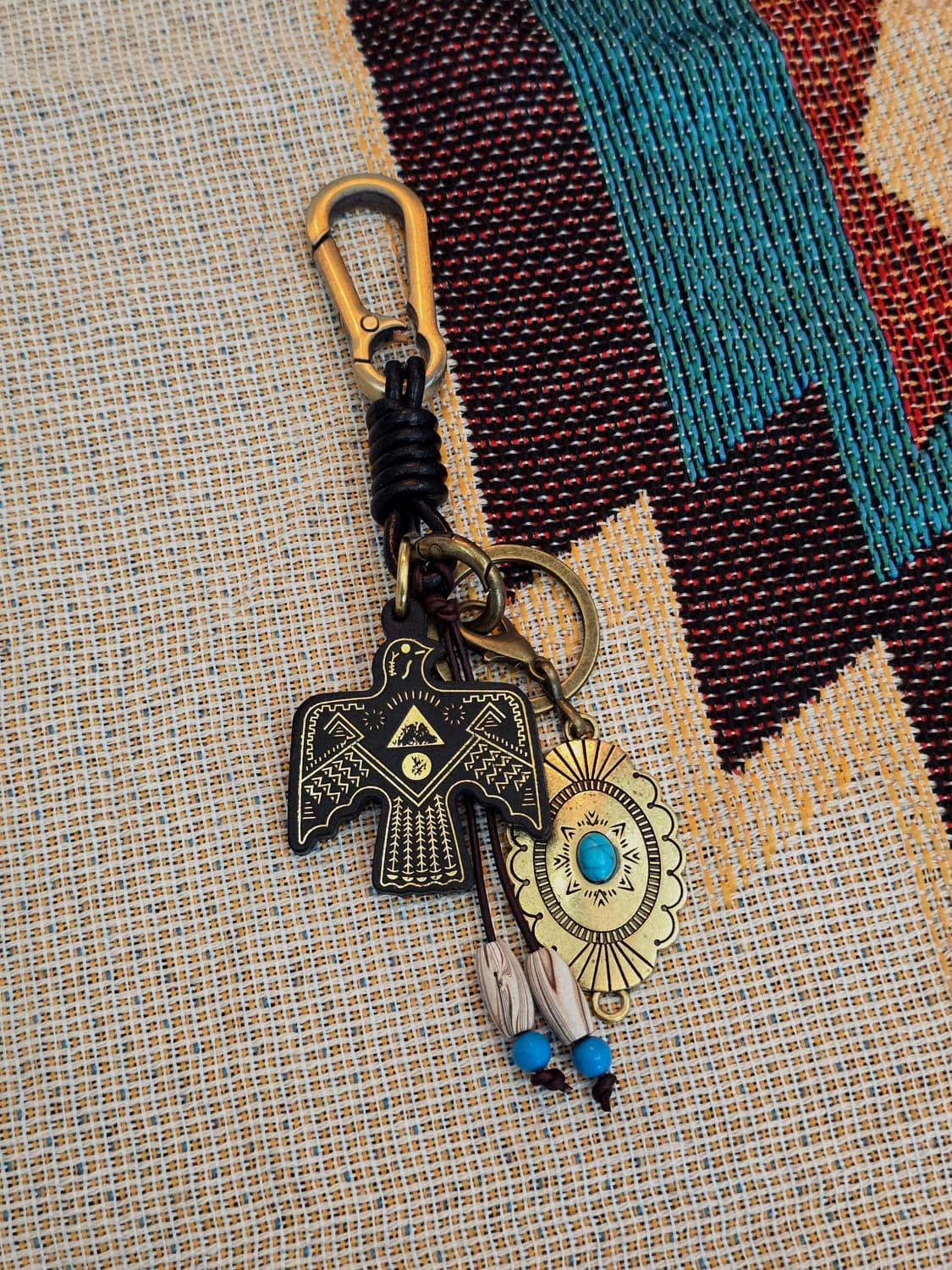 3cross handmade leather eagle keyring 상품이미지4