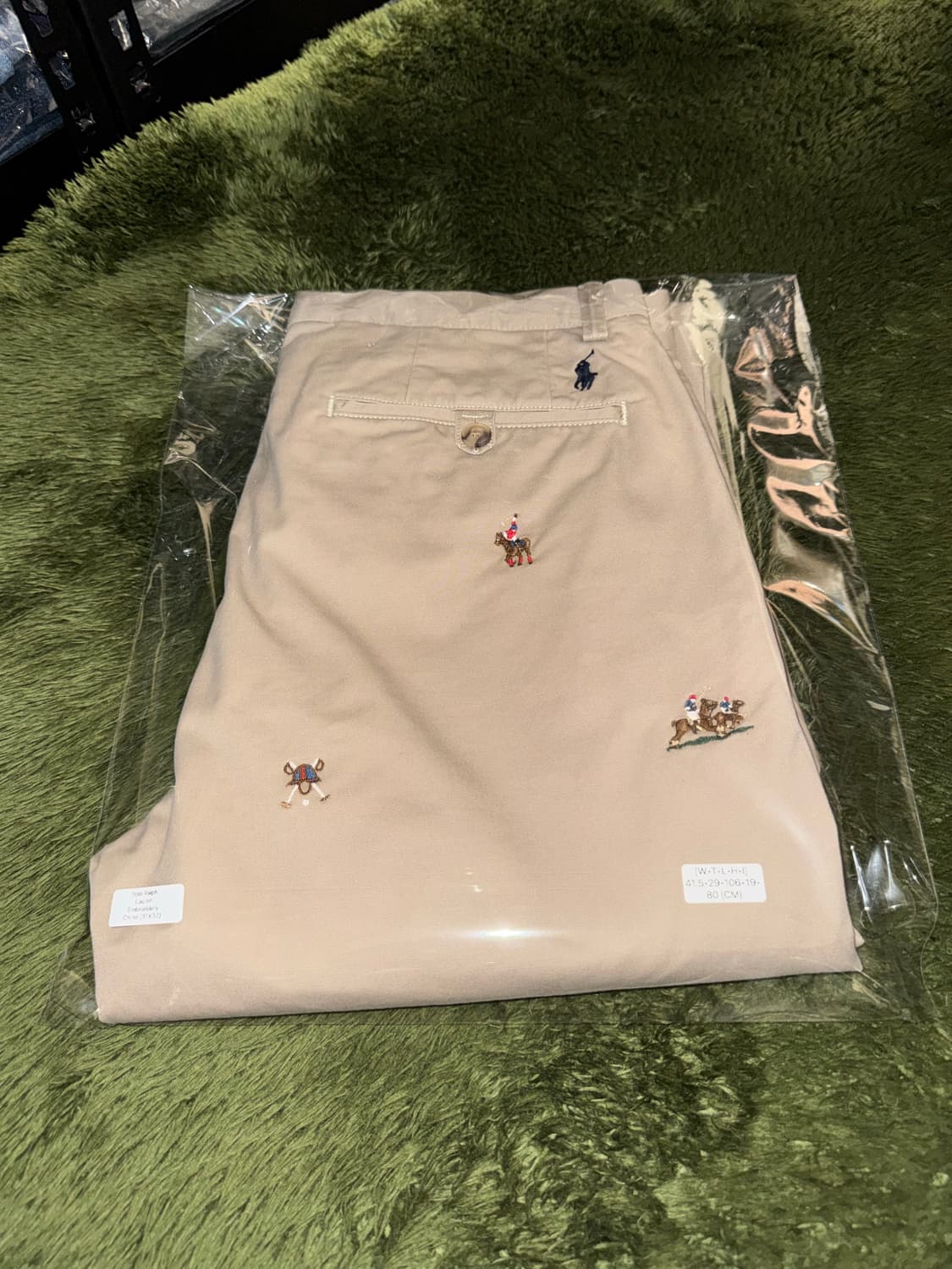 [31X32] 폴로 랄프로렌 엠브로이더리 로고 치노 팬츠 베이지 상품이미지10